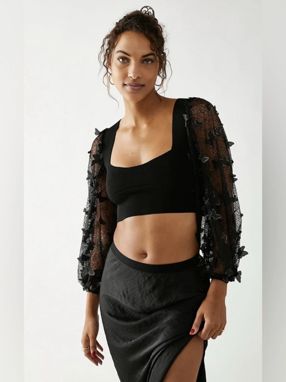 Free People flutter by crop top